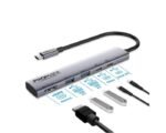 Hub Promate LinkHub-5X USB-C multifonction haute vitesse 4K à 60 Hz avec alimentation 100 W – Image 13