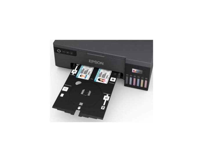 Imprimante Epson Impression photo L8050 SFP Wifi Couleur A4 22 B&WPPM 22PPMCOL impression sur cartes PVC (C11CK37403) – Image 7