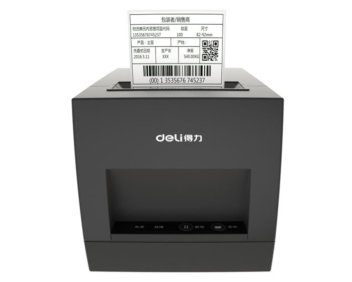 Imprimante Etiquettes THERMIQUE DELI E886A 203 dpi Noir – Image 1