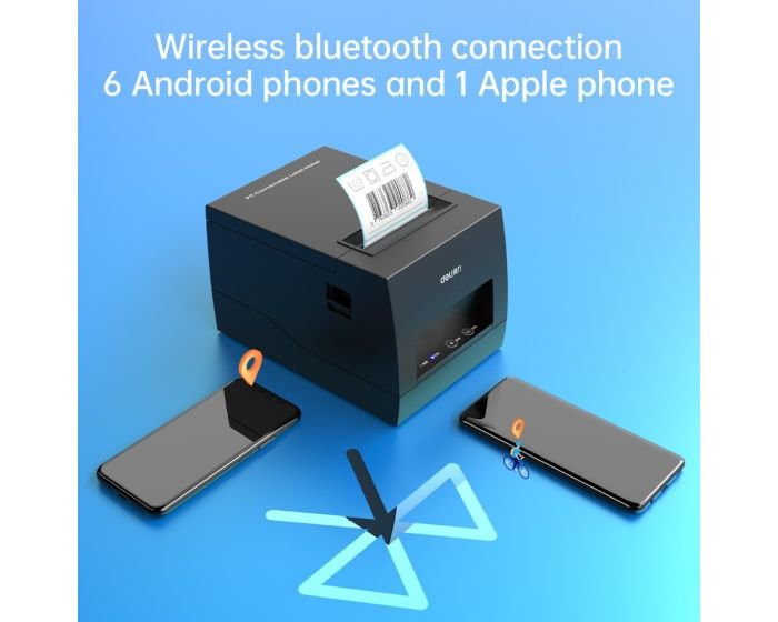 Imprimante Etiquettes THERMIQUE DELI E886BW 203 dpi Noir – Image 2