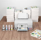 Imprimante multifonction Canon PIXMA G3470 à réservoirs rechargeables 3 en 1 - 11 ipm / 6 ipm Wi-Fi couleur Blanc (5805C029AA) – Image 4
