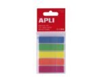 Lot de 5 pochettes de 50 index APLI auto-adhésifs  12x45 mm Coloris fluos – Image 7
