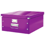 Boîte de rangement carton Leitz Click&Store Wow Format A4+ 4 couleurs au choix