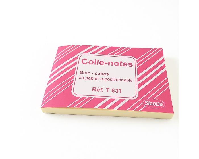 Lot de 10 Blocs Colle-Notes SICOPA T631 – 50 Feuilles – 127×76 mm (201038) – Image 2