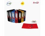 Lot de 10 Classeurs BOSTON  2 anneaux Dos 80mm à levier avec renfort métallique multicolore