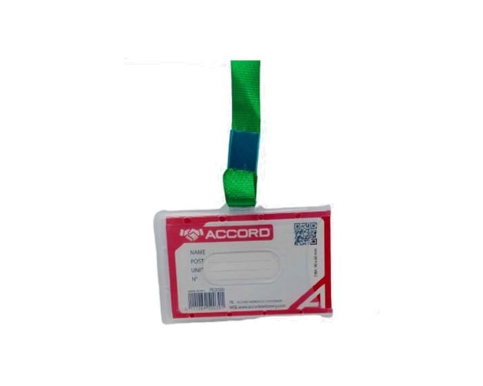 Lot de 10 Porte-Badges Horizontaux 90×60 mm – ACCORD – Image 2