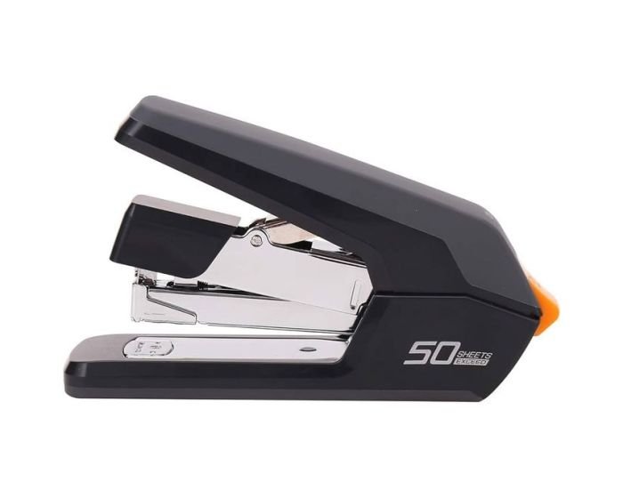 Lot de 12 Agrafeuses De bureau Deli-0371 en construction métallique 50 feuilles agrafes 24/6 24/8 26/6 – Image 3