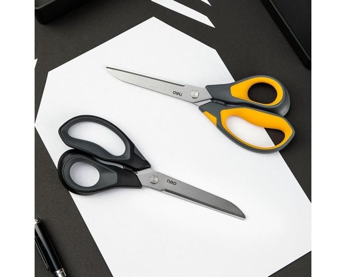 Lot de 12 Ciseaux de bureau Deli-E77762 en acier inoxydable - 8,26" / 210 mm coloris au choix – Image 4