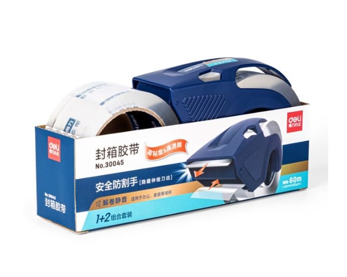 Lot de 12 ENSEMBLES DE RUBAN D'EMBALLAGE DELI-30045 TRANSPARENT – Image 5