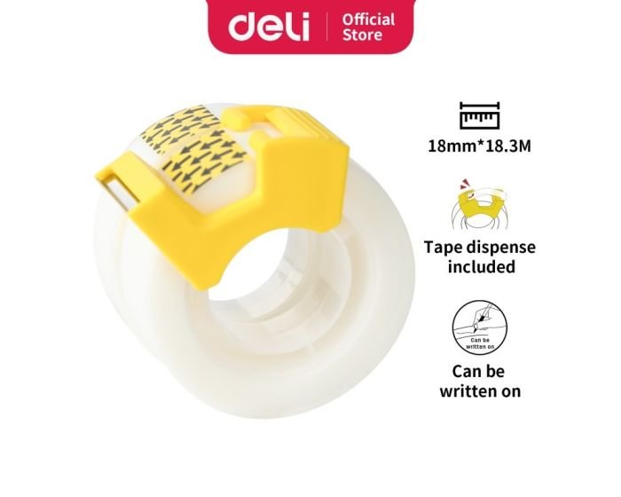 Lot de 16 Ensembles de rubans adhésif invisible Deli EA30611 - 18 mm x 18,3 m – Image 5