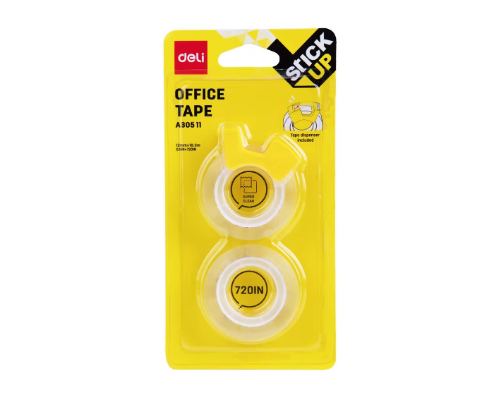 Lot de 24 Rubans Adhésifs Invisibles deli EA30511 Facile à Découper Fort 2 PIECES/LOT – Image 4