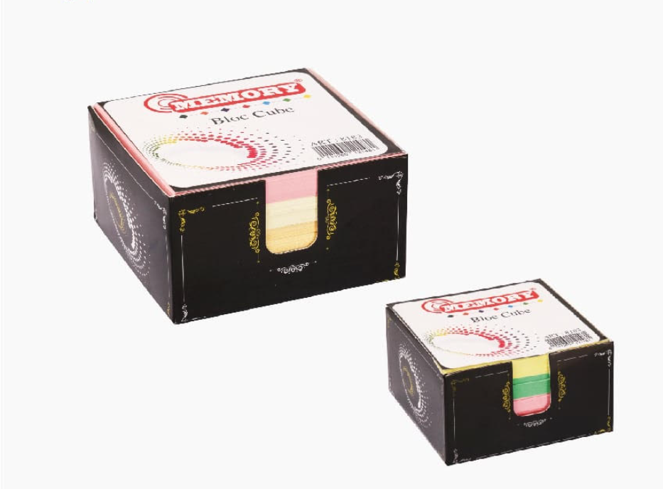 Lot de 5 Bloc- recharge cube en couleurs MEMORY Multicolore (8183) – Image 2