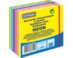 Bloc de notes adhésives DONAU – 76 × 76 mm – 400 feuilles – Couleurs Néon & Pastel assorties (7574011PL-99) – Image 2