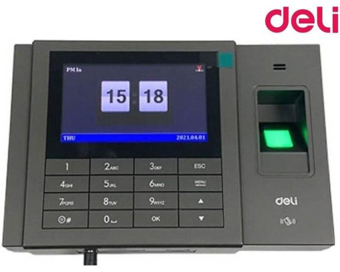 Machine de présence d'empreintes digitales Deli E3758 – Image 7