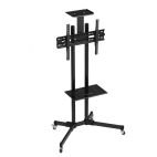 MEUBLE SUPPORT TV DIGITAL DGT22-D910 ROBUSTE AVEC ROULETTES NOIR