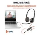 Micro-casque POLY Blackwire 3225 stéréo USB + Connexion 3,5 mm (8X229AA) – Image 6