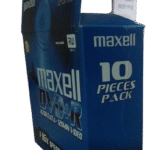 Pack de 10 DVD+R avec pochettes MAXELL