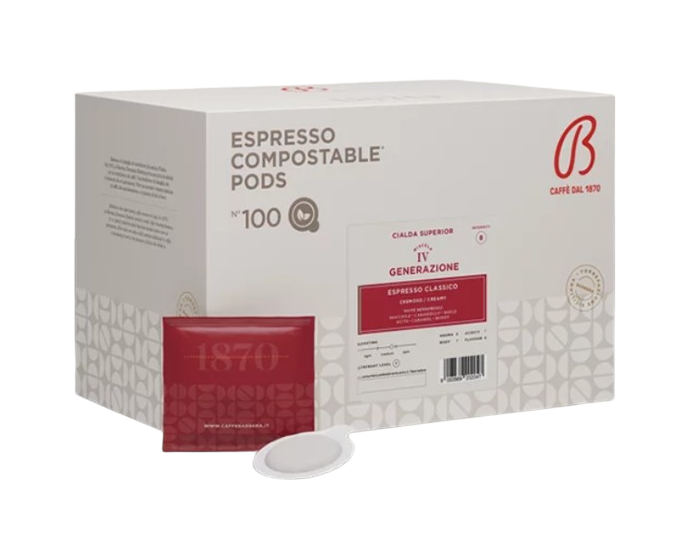 Paquet de 100 Dosettes de café IV Generazione blend BARBERA – Image 2