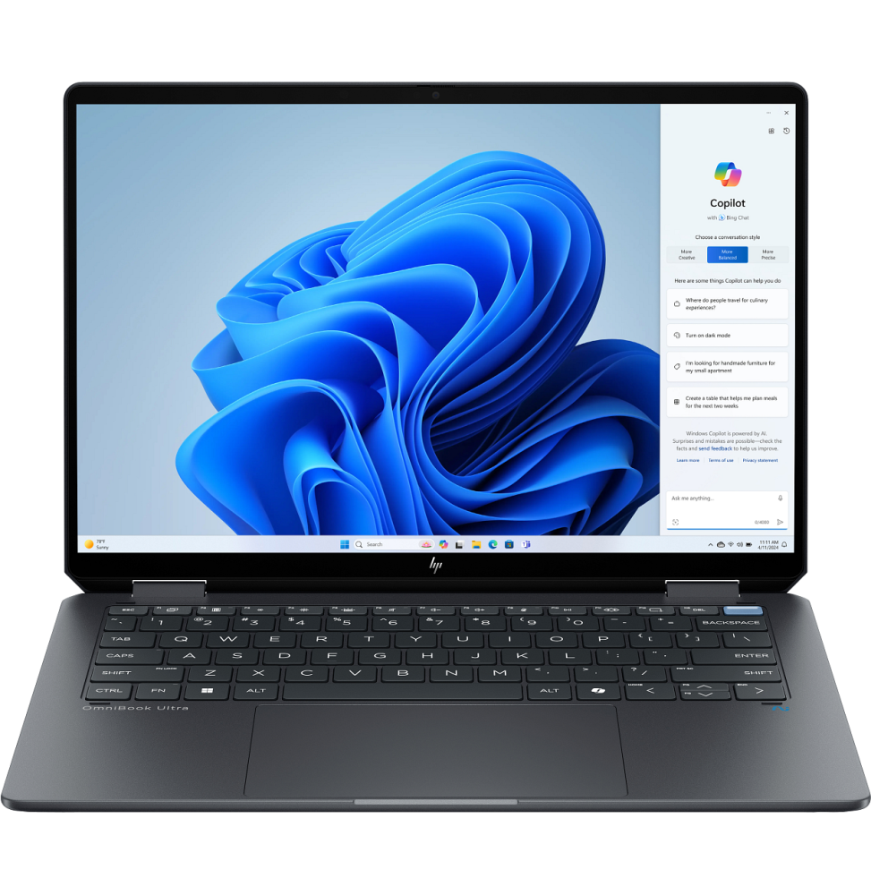 PC portable HP OmniBook Ultra Flip 14 pouces U7 16GB 512GB Tactil W11H (BU7B7EA) – Image 8