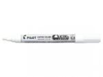 Boite de 12 Marqueurs permanents PILOT Super Color Multi-surfaces - Blanc - Pointe Moyenne