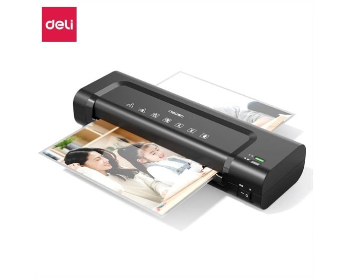 Plastifieuse à pochettes professionnelle A4 DELI 14375 Noir – Image 3