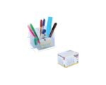 Porte Accessoires de Bureau Transparent en Plastique ARK 766 – Image 3