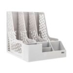 Porte-revues DELI Z00112 - 3 composants S:255*320*275 mm Gris