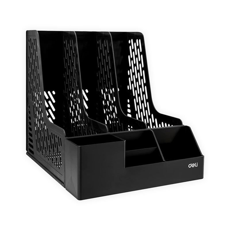 Porte-revues DELI Z00122 - 3 composants S:255*320*275 mm Noir – Image 2