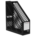 Porte-revues en plastique Deli E9842 – 1 compartiment 259 mm x 90 mm x 293 mm , coloris gris ou noir