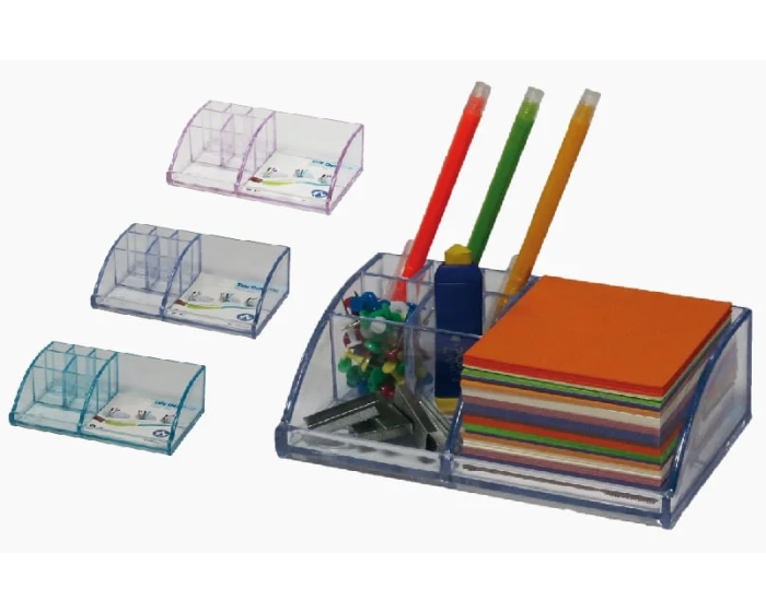 Porte Accessoires de Bureau Transparent en Plastique ARK 2041T – Image 3
