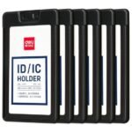 Lot de 6 Portes badges nominatif Deli 8315 BLEU FONCE