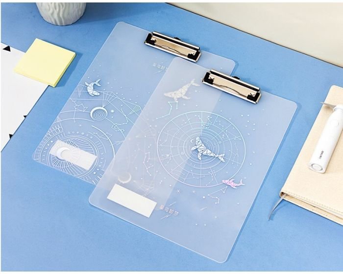 Porte Bloc Note Simple Deli 72603 A4 Transparent ASSORTIS – Image 4