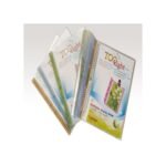 Lot de 12 Porte-Vues transparents rechargeables Alpha de 10 pochettes A4 Coul ass