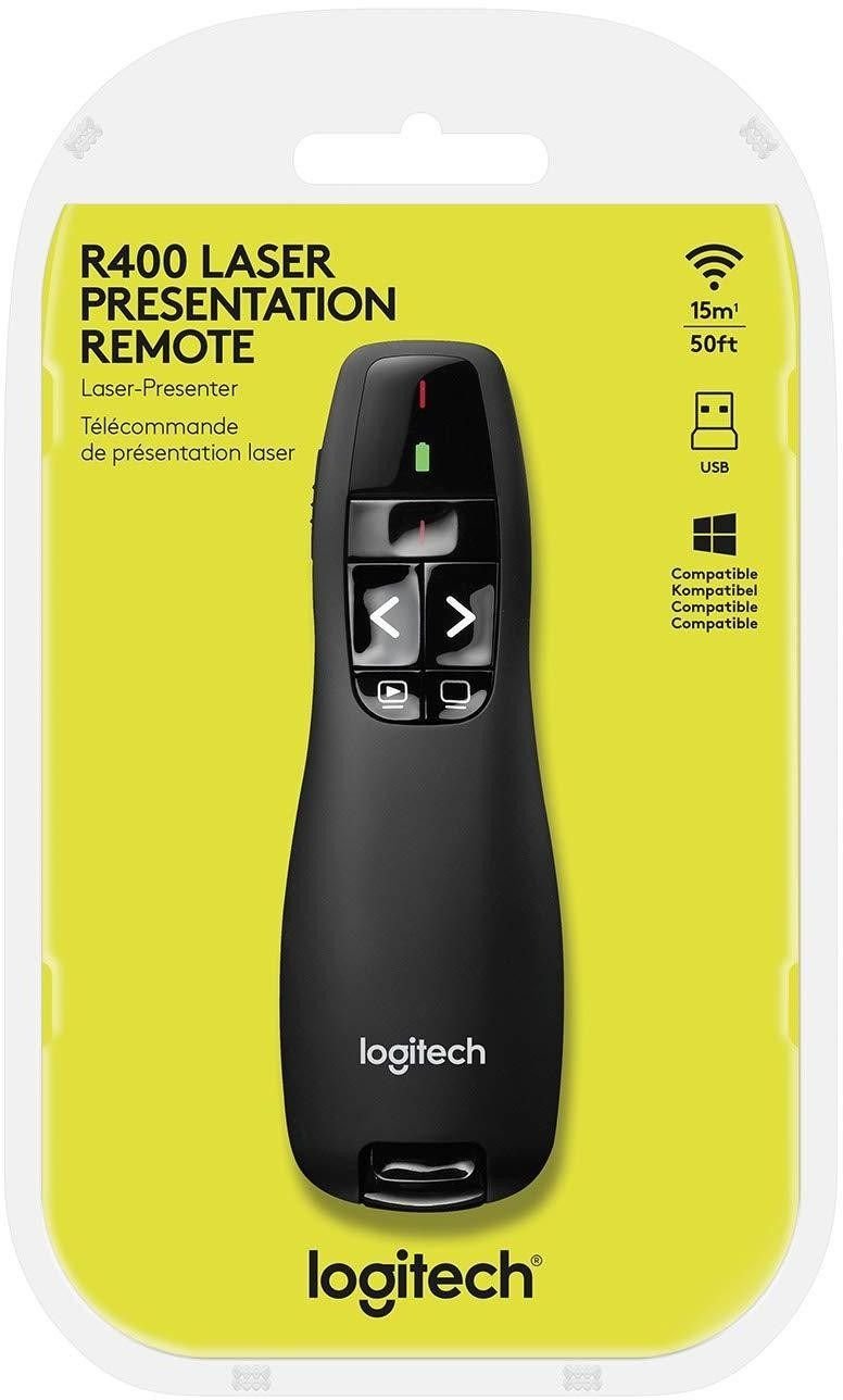 Présentateur sans fil LOGITECH R400 avec pointeur laser rouge integré (910-001356) – Image 7
