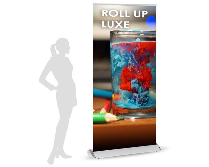Roll-up large de luxe en aluminium couleur chromée 120x200cm – Image 7