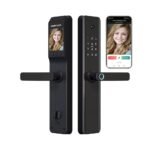 Serrure de porte intelligente électronique SMART CAMERA DOOR LOCK – TUYA WiFi APP, Empreinte digitale, RFID, Code & Clé (ES296C)
