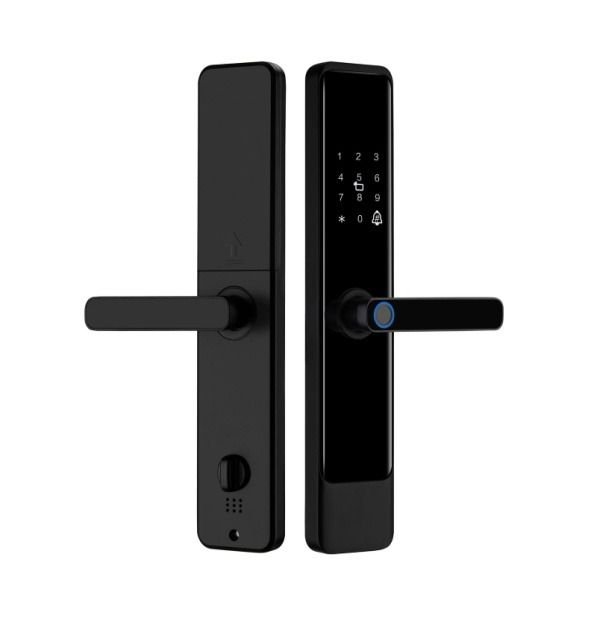 Serrure de porte intelligente électronique SMART DOOR LOCK – TUYA & TTLock, Empreinte, Code, RFID, Clé & USB-C, Mortise 6068 – Image 2