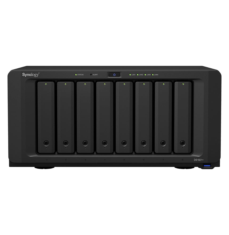 Serveur NAS SYNOLOGY DiskStation DS1821+ 8Bay Ryzen V1500B 4cores 4GB 4x1GbE RJ45 (DS1821+) – Image 9