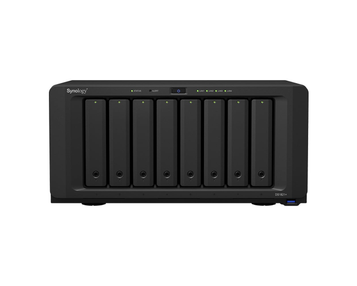 Serveur NAS SYNOLOGY DiskStation DS1821+ 8Bay Ryzen V1500B 4cores 4GB 4x1GbE RJ45 (DS1821+) – Image 7