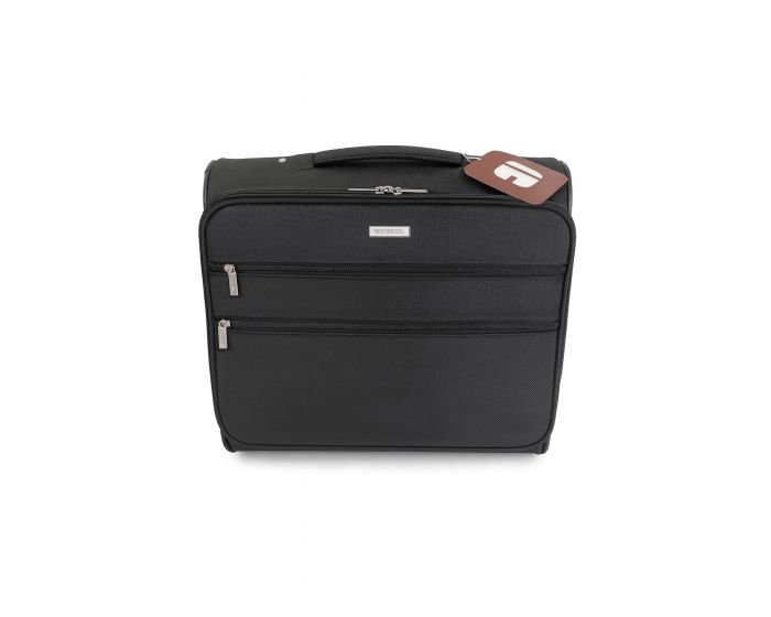 Serviette trolley professionnel GABOL – Compartiment PC 15,4’’ – Polyester Noir 2 roues (2066901) – Image 2