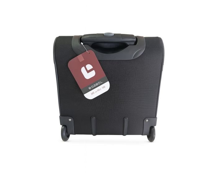 Serviette trolley professionnel GABOL – Compartiment PC 15,4’’ – Polyester Noir 2 roues (2066901) – Image 6