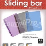 Pack de 6 Chemises perforées porte document ALPHA  avec barre coulissante