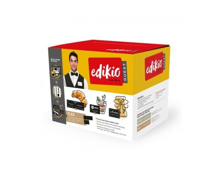 Solution Edikio Guest Flex de Evolis Type Simple Face qui imprime sur des Carte PVC Noir 0.76 MM – Image 2