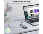 Station d accueil Ugreen USB-C 7 en 1 Supporte PD (Power Delivery) 100W Recharge (90568) – Image 7