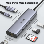 Station d accueil Ugreen USB-C 7 en 1 Supporte PD (Power Delivery) 100W Recharge (90568) – Image 5