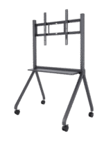 Support Mobile pour Écran Interactif jusqu’à 75" – Structure Métallique avec Roulettes – Image 2