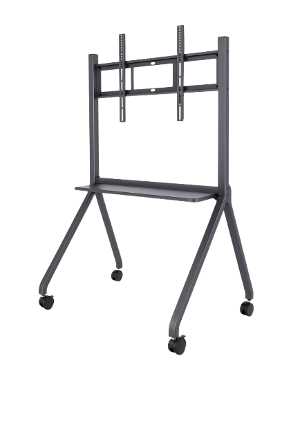 Support Mobile pour Écran Interactif jusqu’à 75" – Structure Métallique avec Roulettes – Image 2