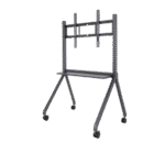 Support Mobile pour Écran Interactif jusqu’à 75" – Structure Métallique avec Roulettes