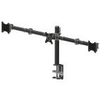 SUPPORT Triple bras de bureau IYAMA DS1003C-B1 pour trois écrans plats jusqu’à 27’’ – Image 2