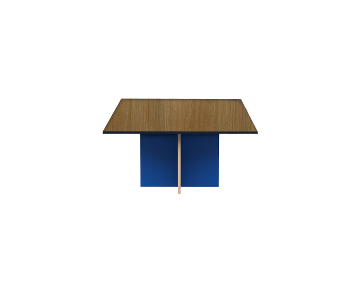 TABLE DE REUNION CARRE ROLEX PIETEMENT PANNEAU 120X120X75 WENGE – Image 2